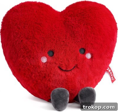 Plush Heart Pillow for unique valentines day gifts
