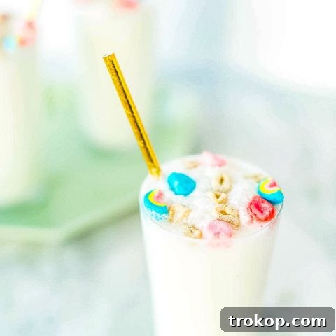 Boozy Cereal Milk Egg Cream by Sugar & Cloth, an award winning DIY, home decor, and recipes blog.
