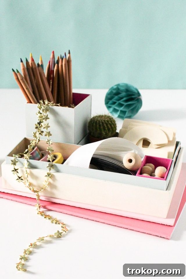 DIY Nesting Desk Organizer