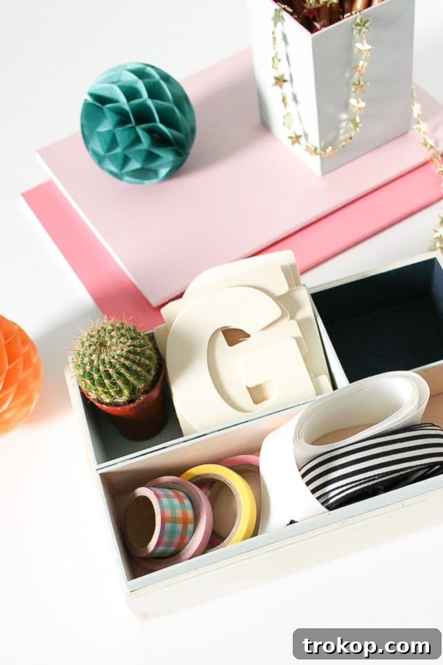 DIY Nesting Desk Organizer by Sugar & Cloth, an award winning DIY, home decor, and recipe blog.