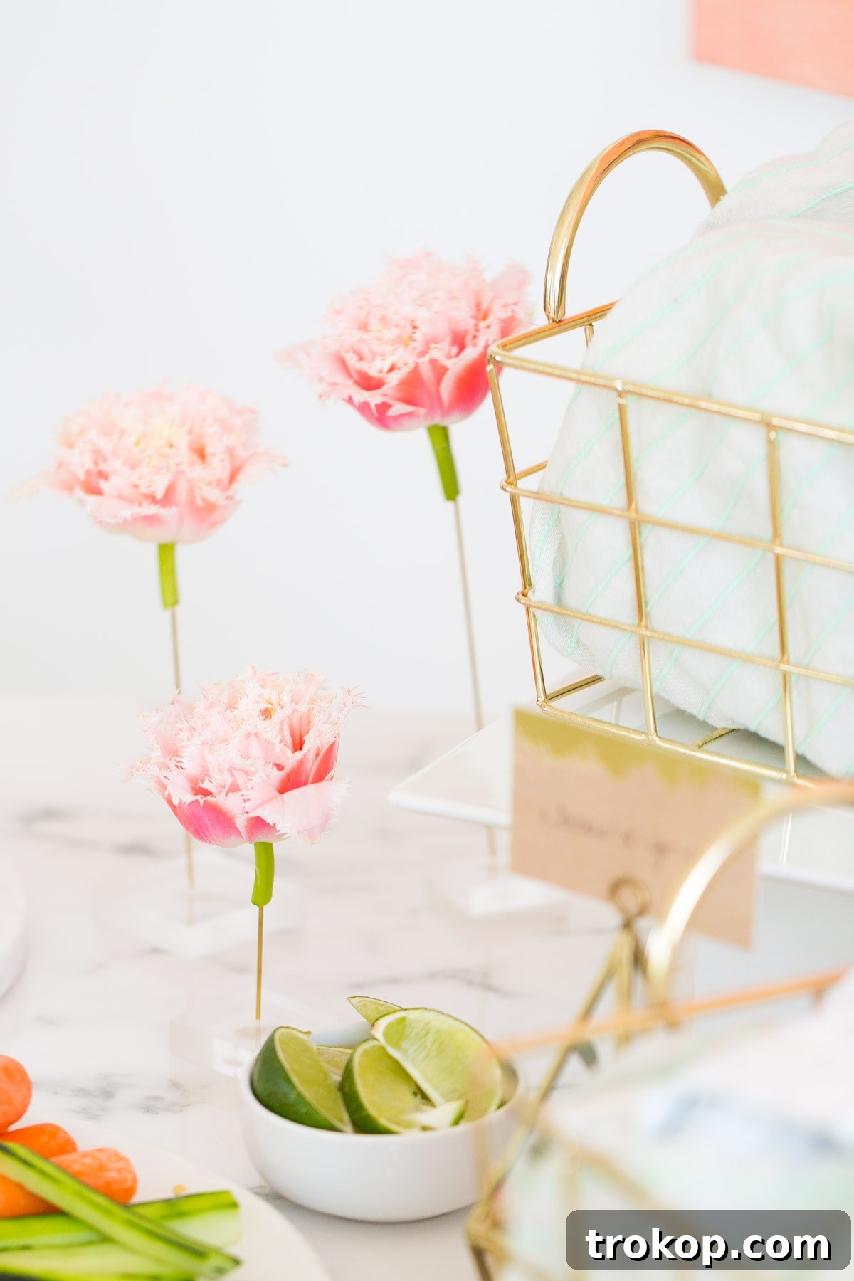 Charming Details of the Bridal Shower Favors and Table Decor