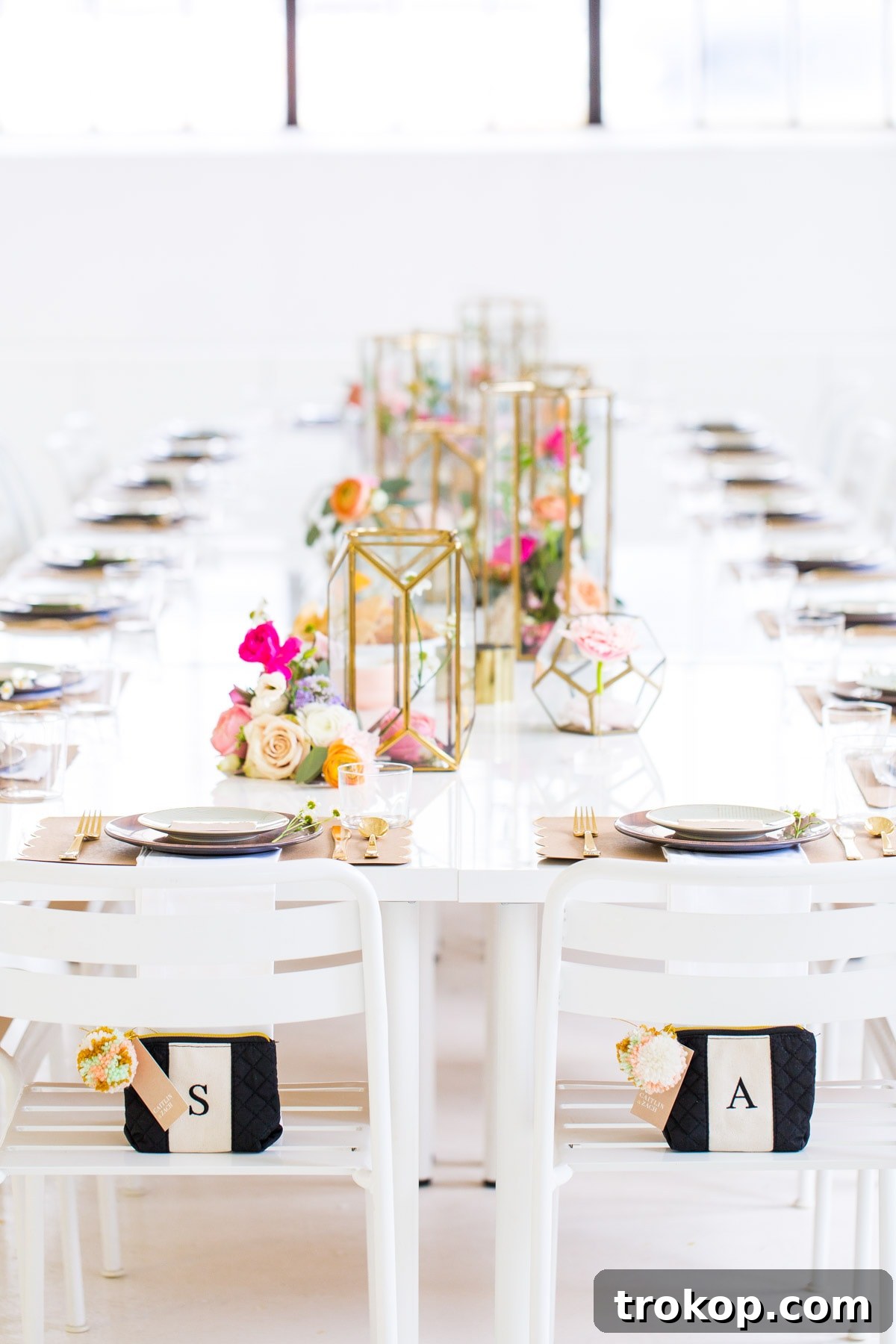 Garden of Blooms Bridal Shower for Caitlin 3 Beautiful Table Setting at a Garden Flower Bridal Shower hosted by Ashley Rose