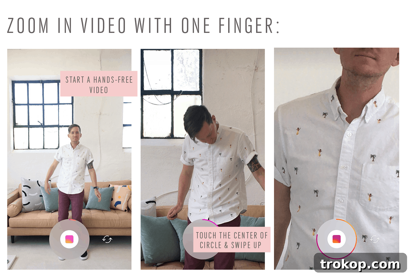 Boost Instagram Followers: Story Strategies and Video Guide 3 Master the one-finger zoom technique for your Instagram Story videos to create smooth, cinematic effects without complex editing.