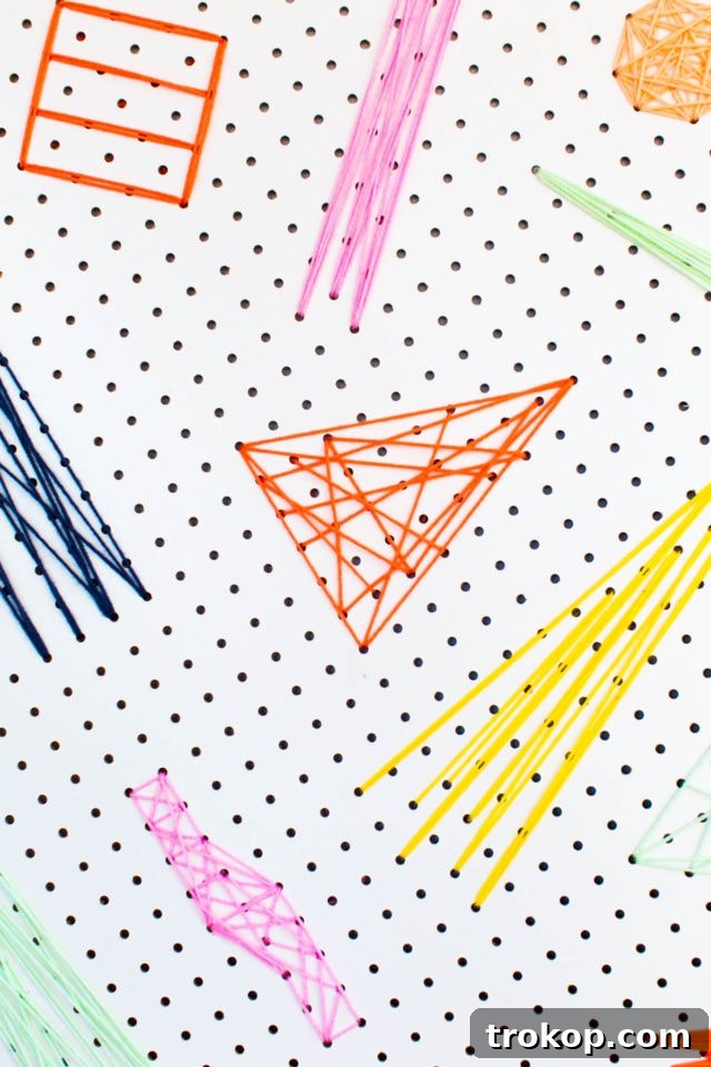 DIY pegboard wall art by top houston lifestyle blogger Ashley Rose of Sugar and Cloth
