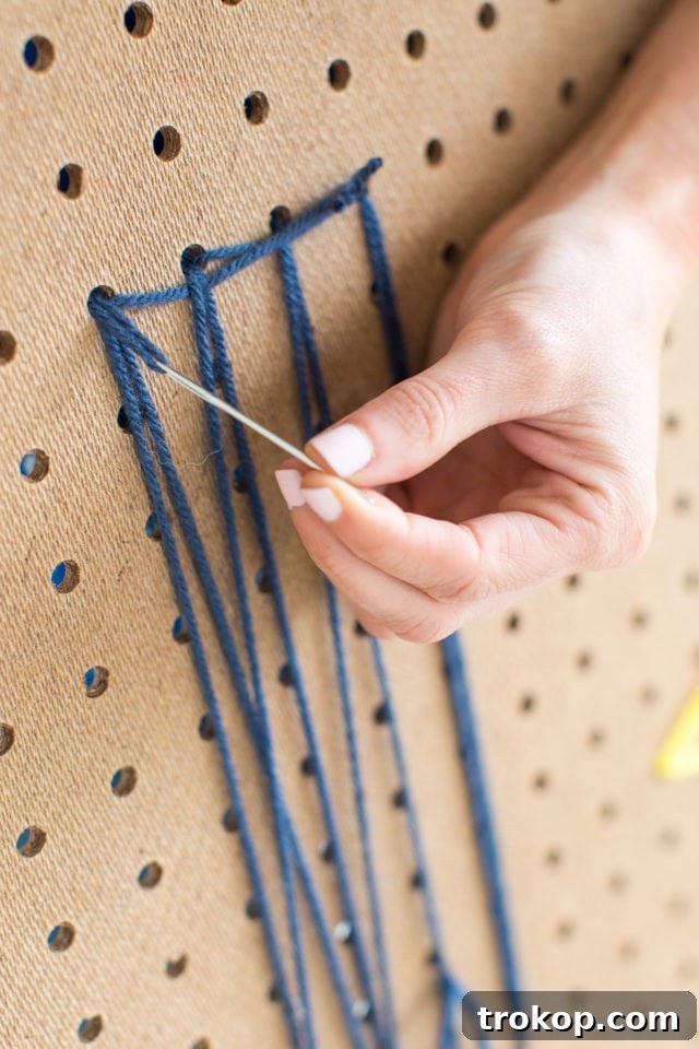 DIY pegboard wall art by top houston lifestyle blogger Ashley Rose of Sugar and Cloth