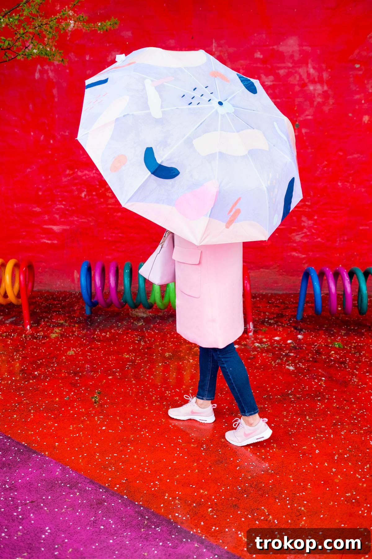 DIY Abstract Umbrella: A creative project for transforming plain umbrellas with hand-painted designs
