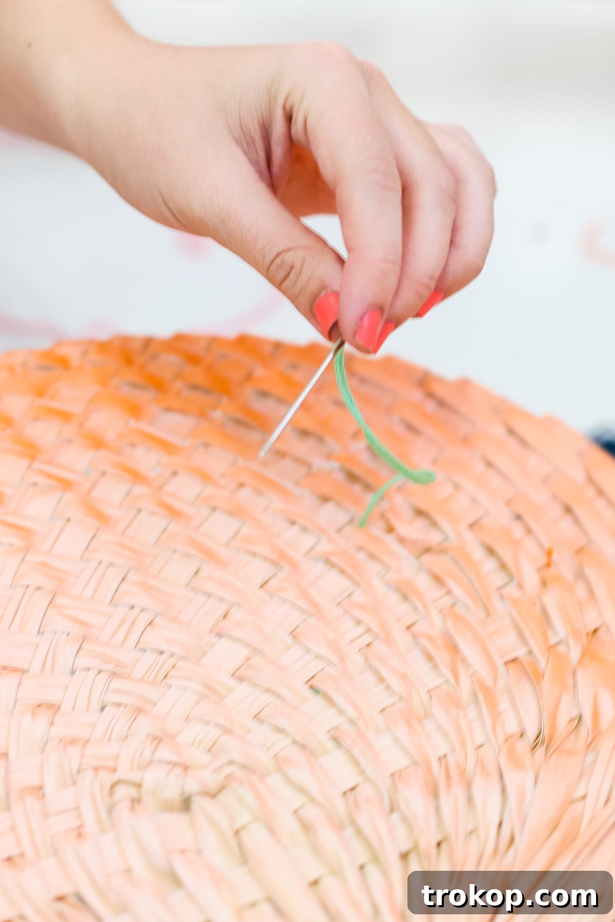 Embroider Unique Geometric Fans 6 DIY Geometric Embroidered Fans by Ashley Rose of Sugar & Cloth, an award winning DIY blog.