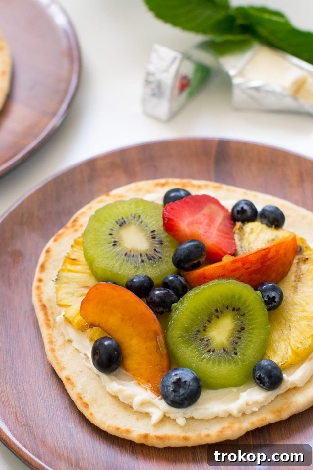 A Summer Grilled Fruit Pizza Recipe by top Houston lifestyle blogger Ashley Rose of Sugar & Cloth
