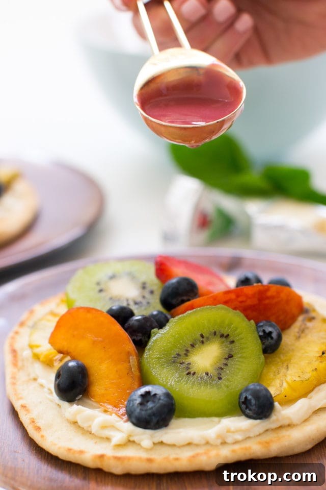 A Summer Grilled Fruit Pizza Recipe by top Houston lifestyle blogger Ashley Rose of Sugar & Cloth