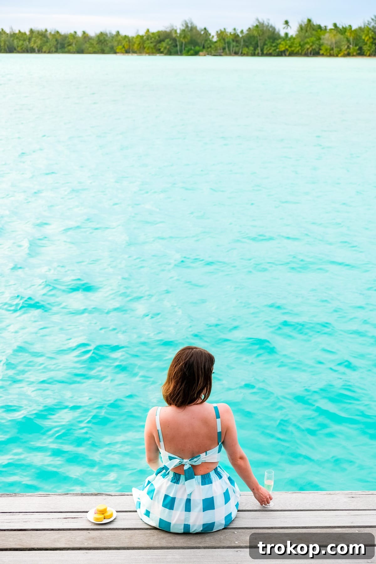Luxurious overwater bungalow at Four Seasons Bora Bora with private deck