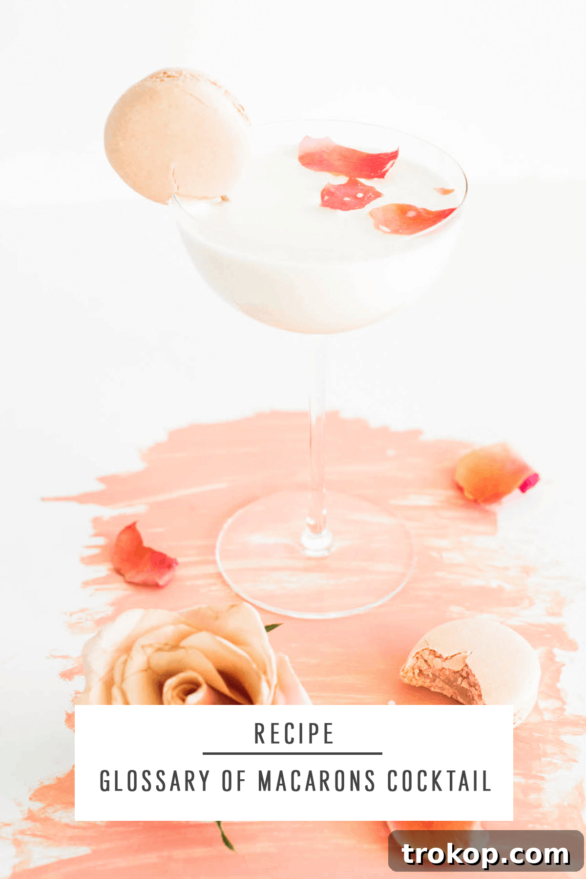 Glossary of Macs Cocktail by Sugar & Cloth, an award winning DIY, recipe, and home decor blog, with macaron garnish.