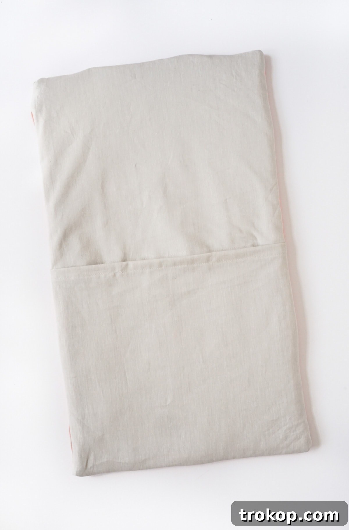 DIY Tailored Pleat Lumbar Cushion 15 Pinning all layers of the pillow case together.