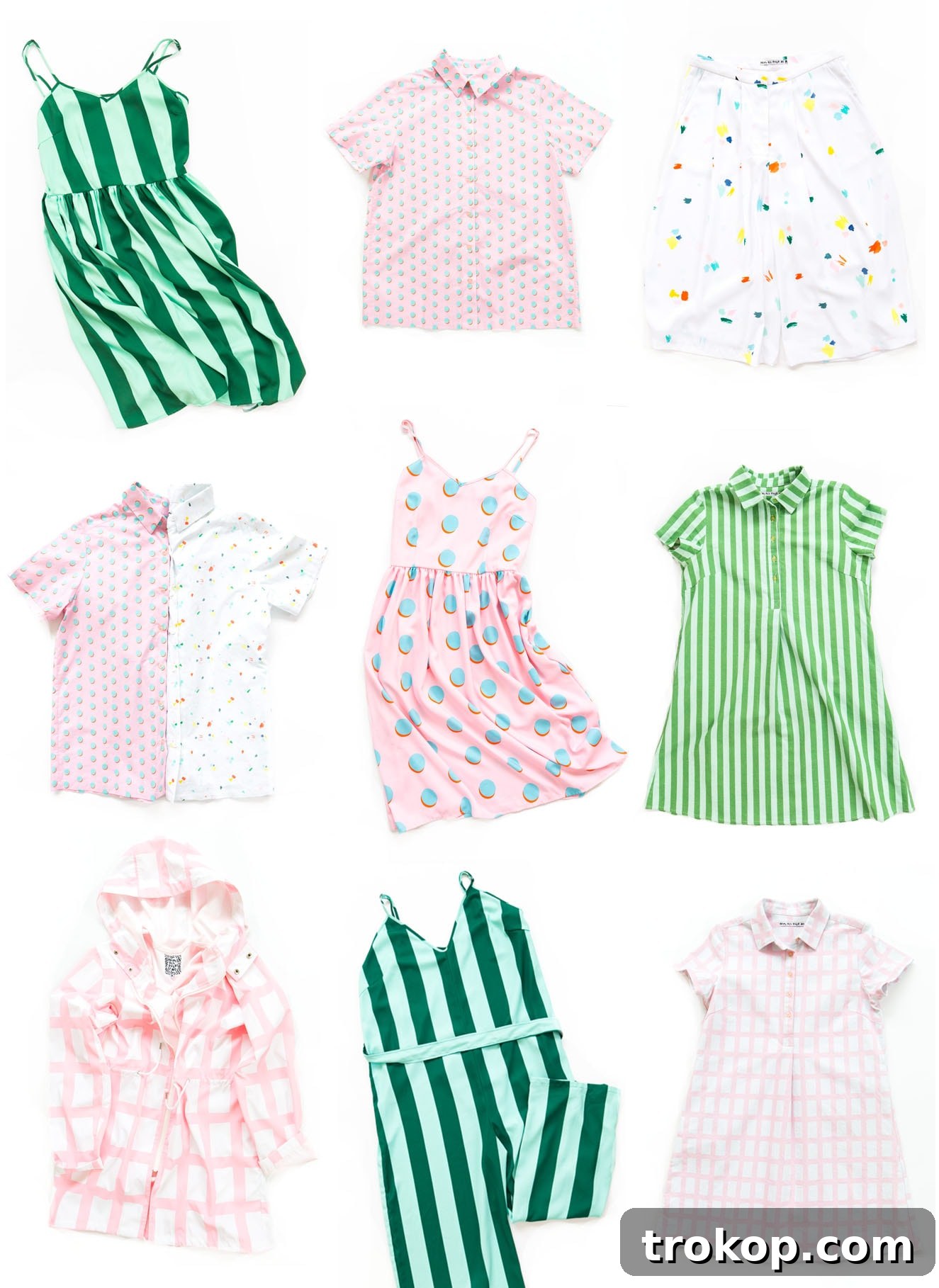 Custom patterned outfits for party hosts and guests