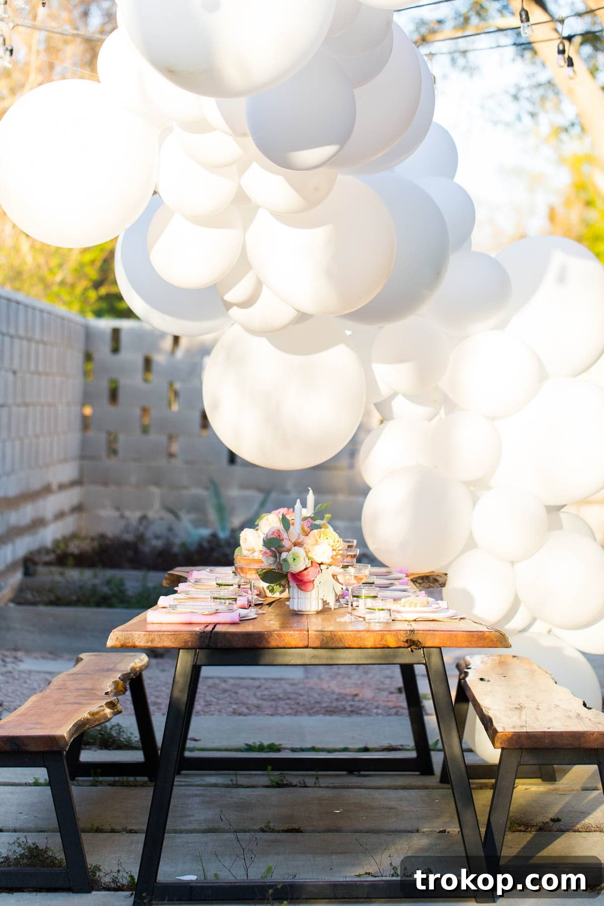 Stylish details for a combined wedding celebration
