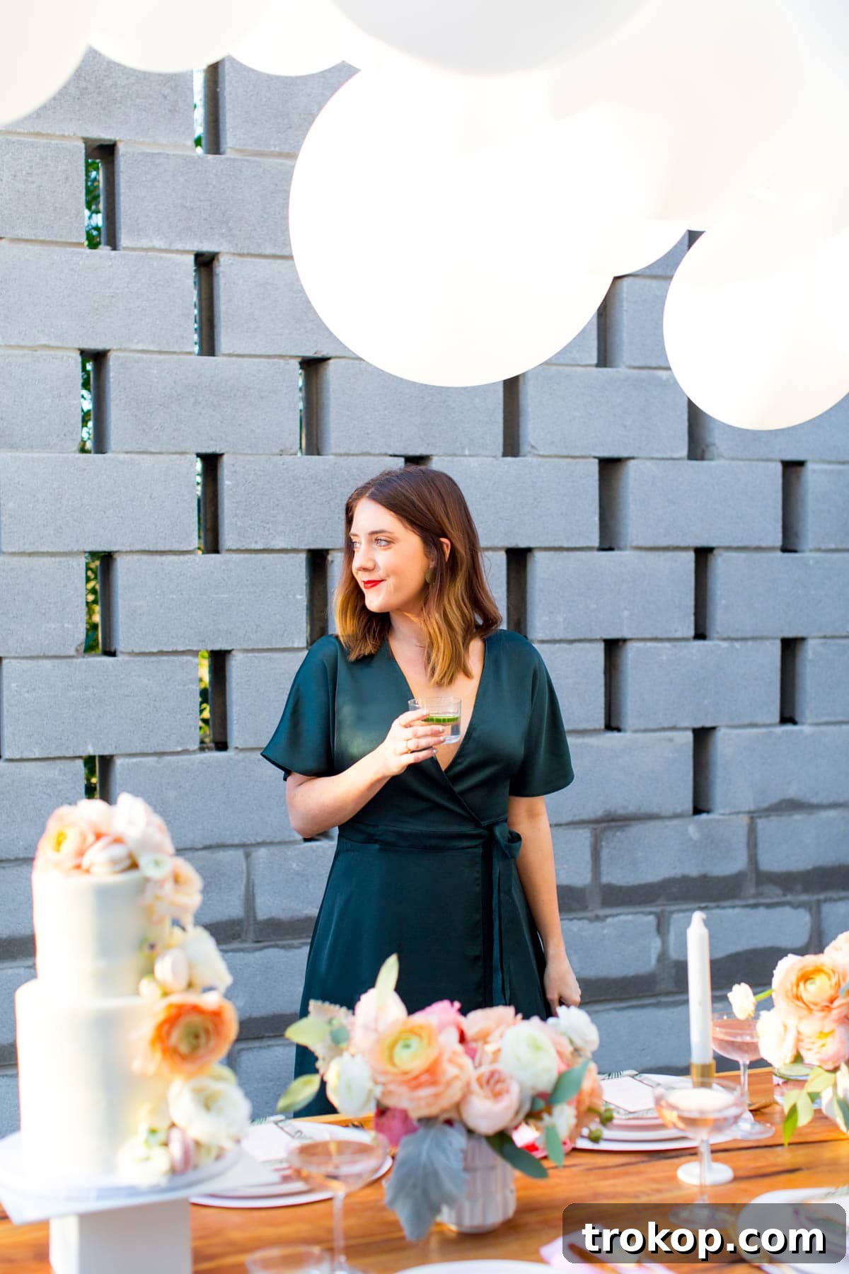 Bride-to-be enjoying her bachelorette