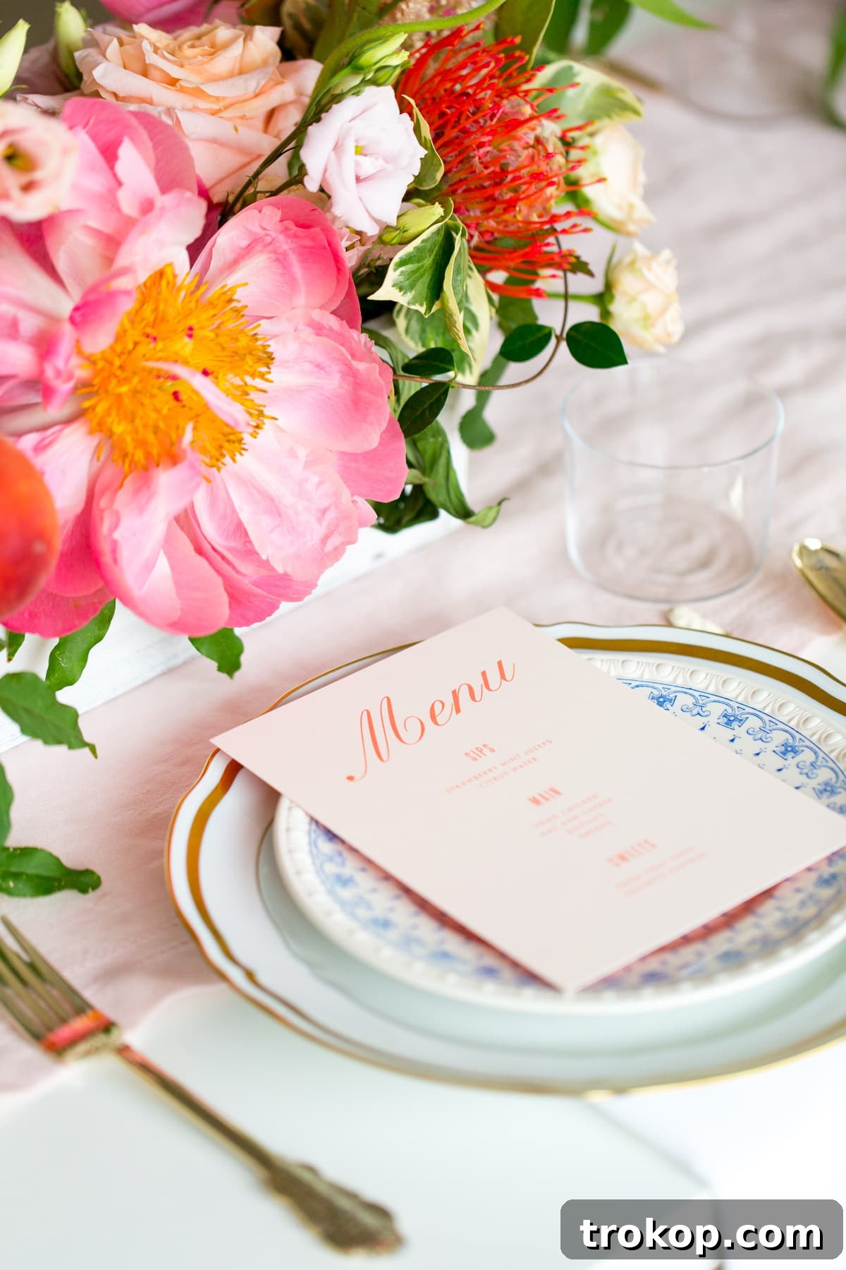 The Studio HTX venue decorated for a Southern bridal shower