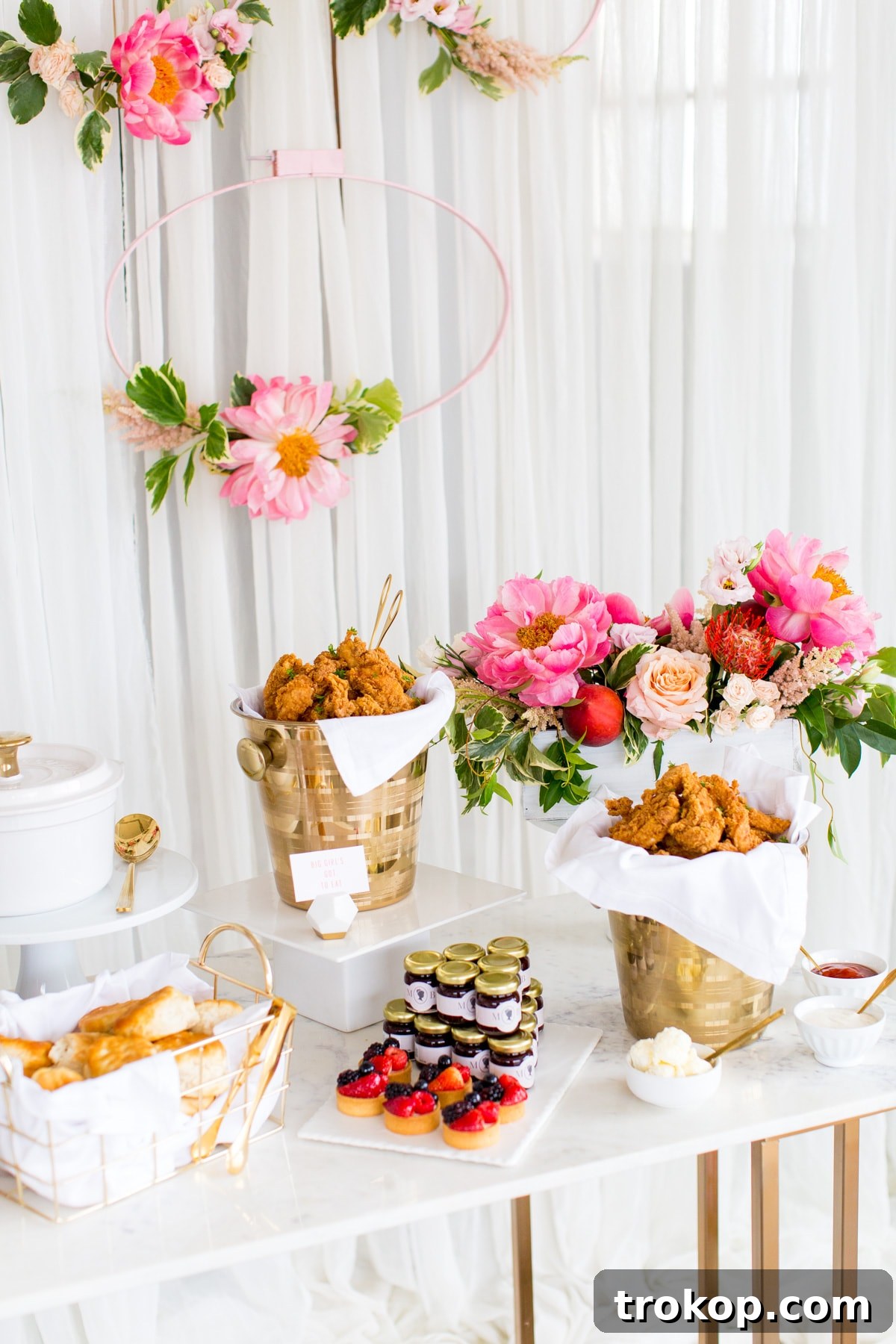 DIY Floral Embroidery Ring Backdrop by Ashley Rose of Sugar & Cloth, a lifestyle blog in Houston, TX