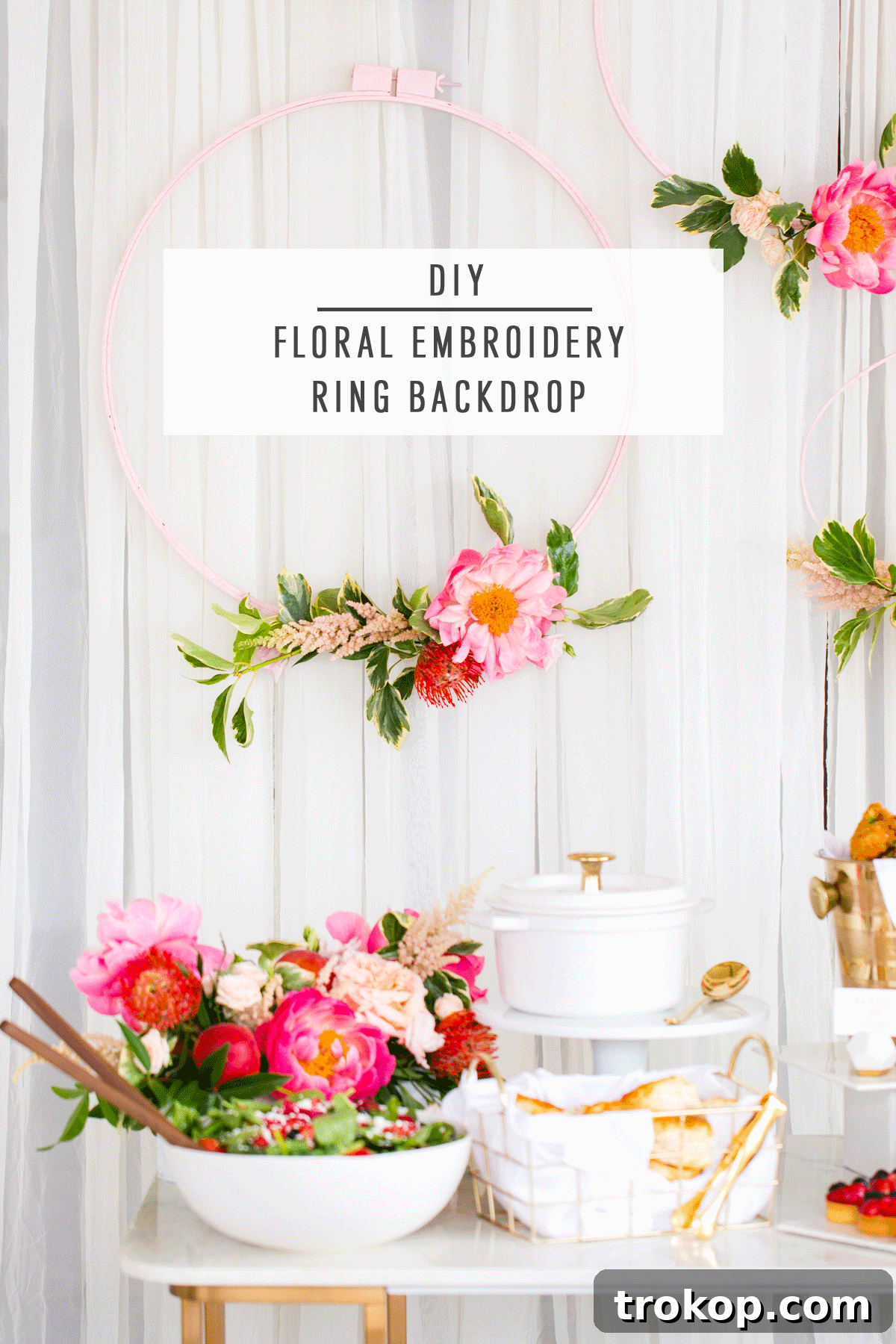 A Southern Inspired Bridal Shower and DIY Backdrop by Ashley Rose of Sugar & Cloth, a lifestyle blog in Houston, TX
