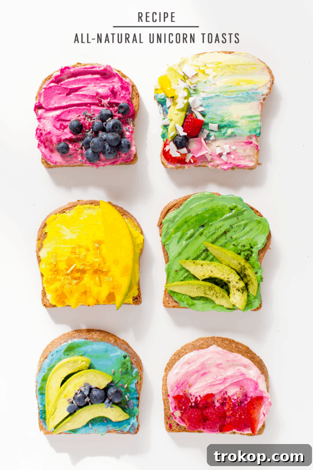 All Natural Unicorn Toast Recipe