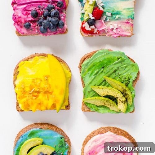 All Natural Unicorn Toast Recipe by top Houston Blogger Ashley Rose of Sugar and Cloth