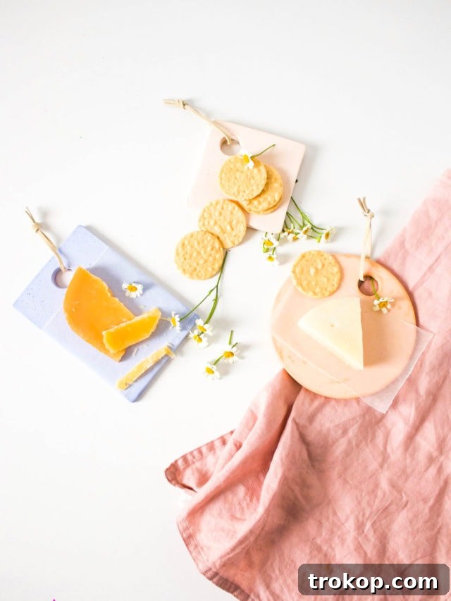 DIY Mini Colorful Cheese Boards by Ashley Rose of Sugar & Cloth, a top lifestyle blog in Houston, Texas