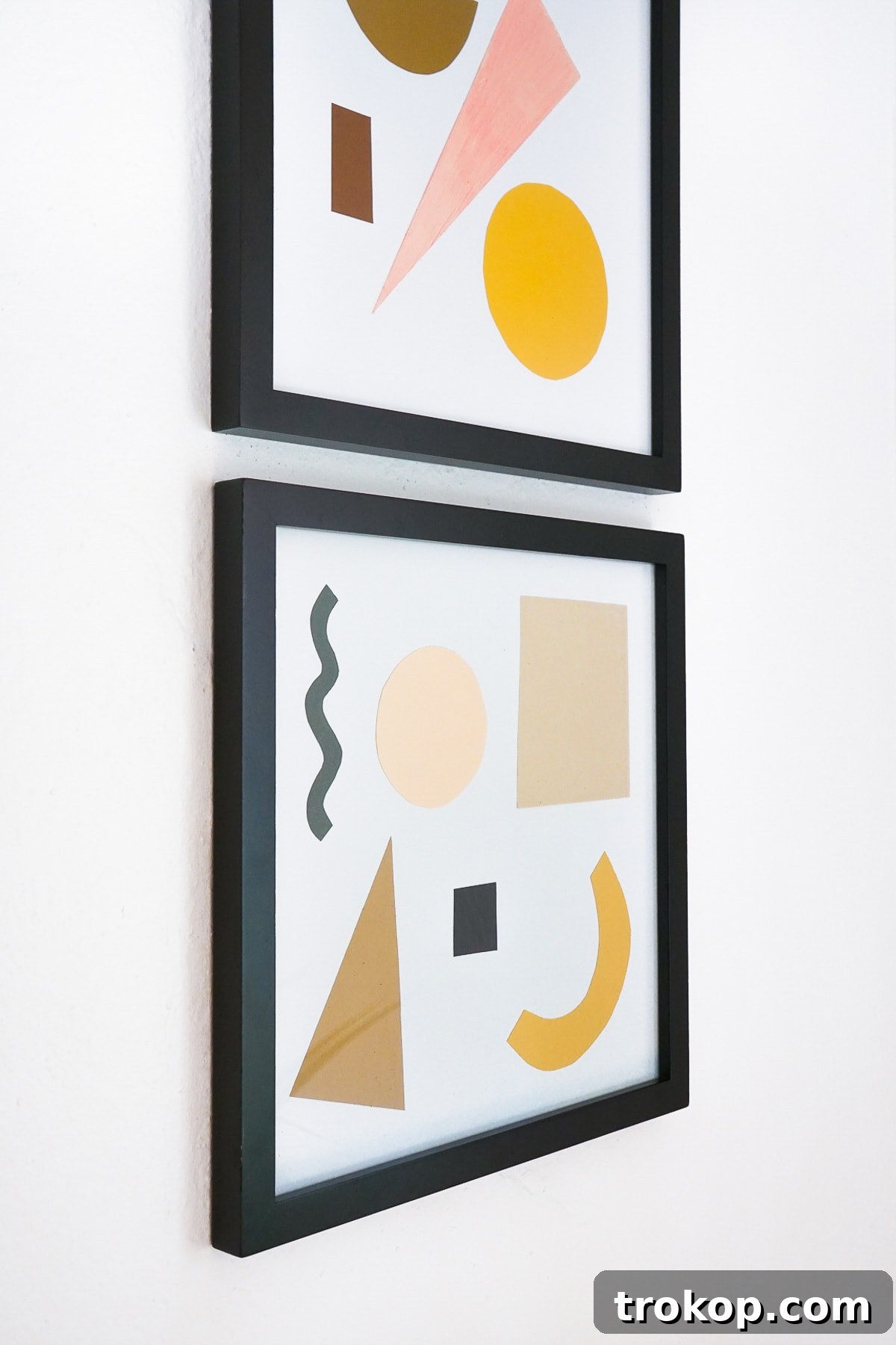 Handmade Paper Wall Decor 4 DIY Paper Shapes Wall Art by Ashley Rose of Sugar & Cloth, a top lifestyle blog in Houston, Texas