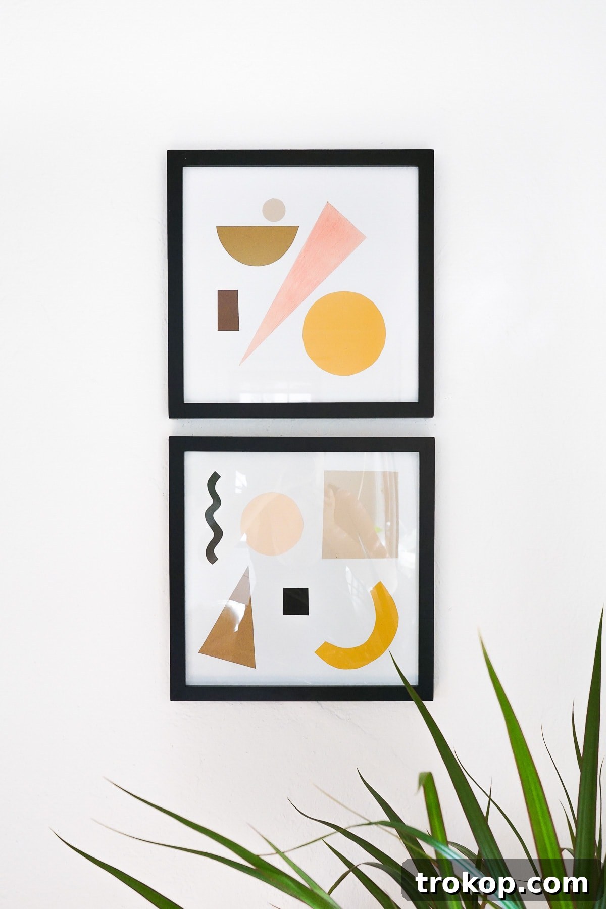 Handmade Paper Wall Decor 9 DIY Paper Shapes Wall Art by Ashley Rose of Sugar & Cloth, a top lifestyle blog in Houston, Texas