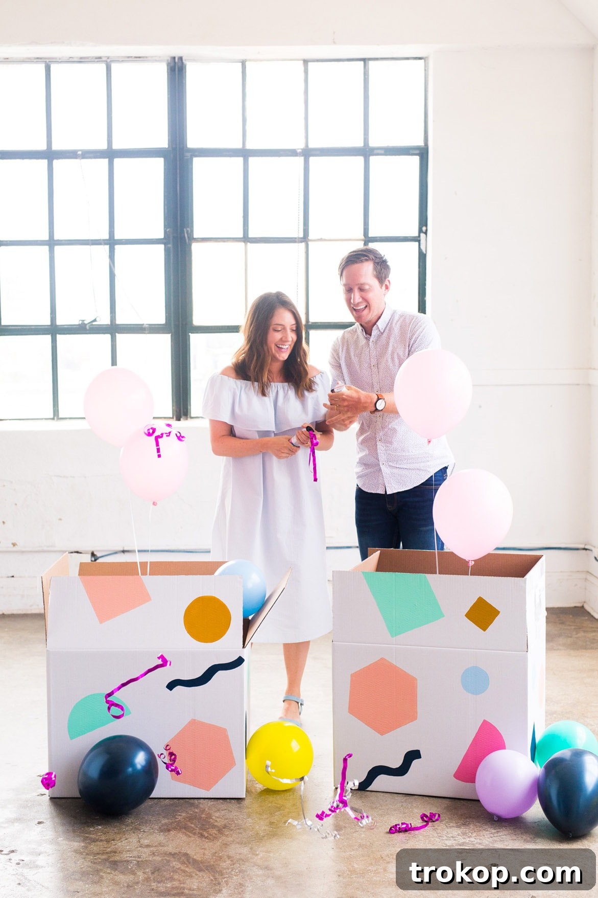 Little Sugar and Cloth Unveils Our Colorful Gender Reveal 10 Joyful embrace after baby girl gender reveal