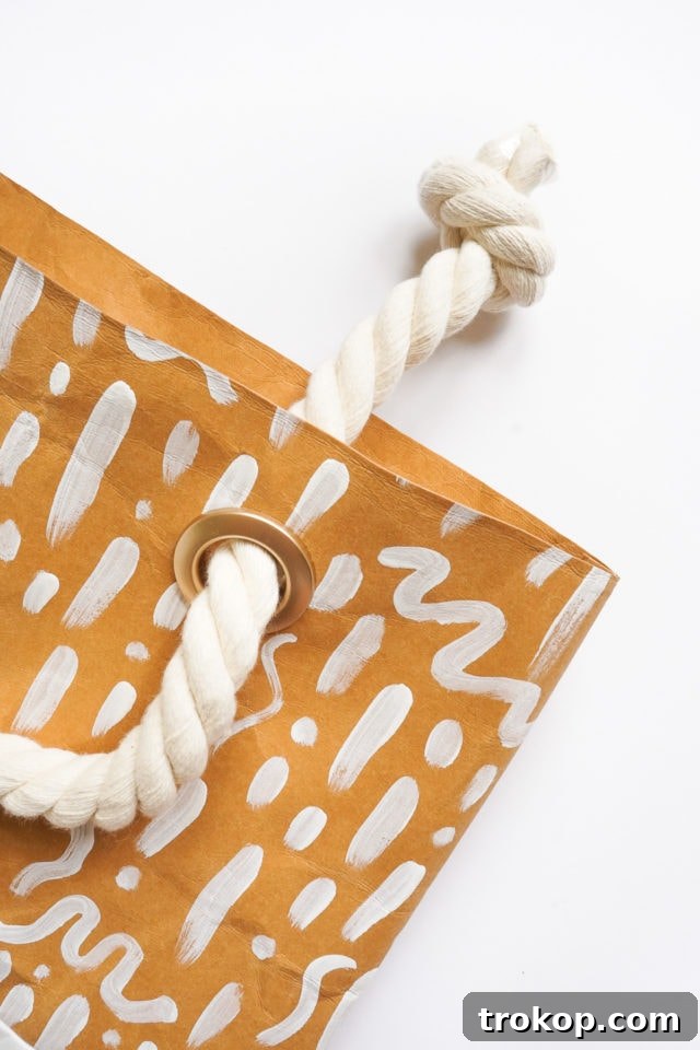 DIY Pattern Paper Leather Tote by Ashley Rose of Sugar & Cloth, a top lifestyle blog in Houston, Texas