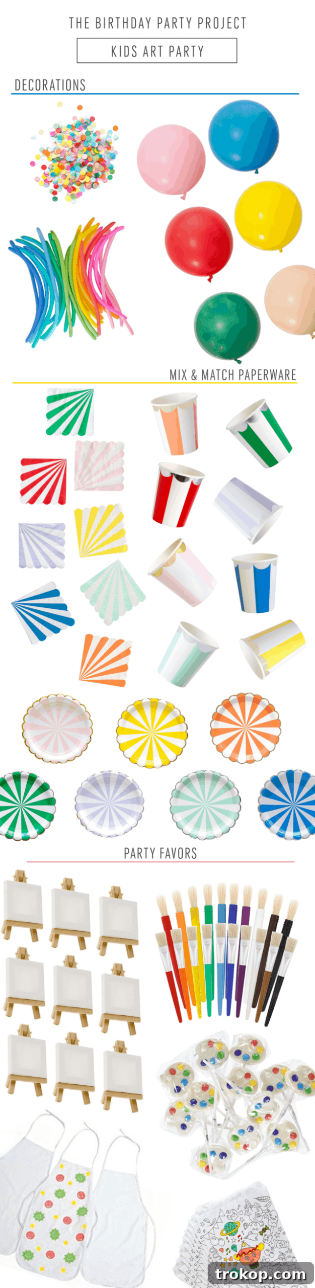 Creative Kids' Birthdays: Your Guide to an Amazing Art Party 9 The Birthday Party Project + How To Throw A Kids Art Party! by top Houston lifestyle blogger Ashley Rose of Sugar & Cloth