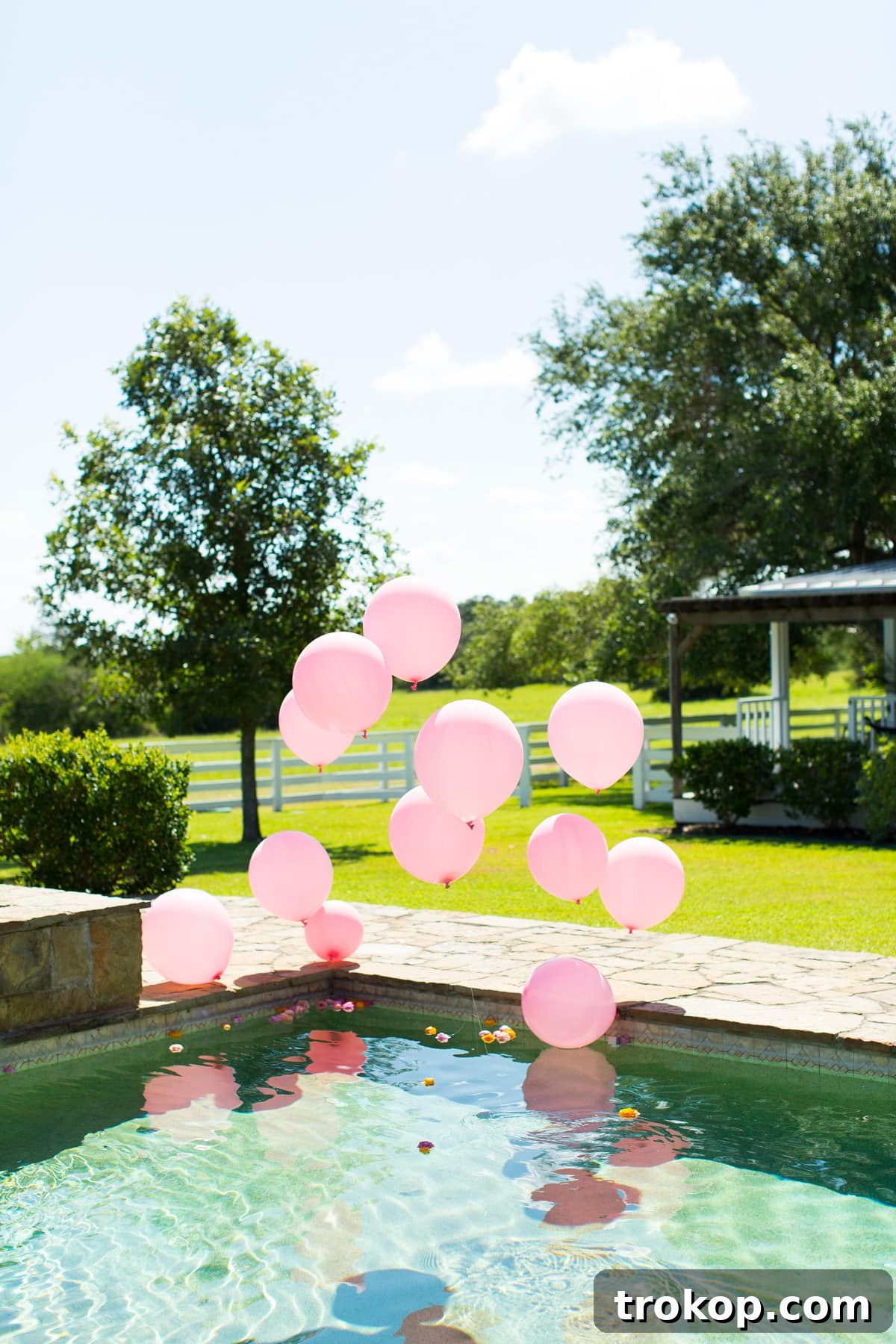 Round Top Blogger Retreat: A Pastel Poolside Brunch by top Houston lifestyle blogger Ashley Rose of Sugar and Cloth capturing the joyful atmosphere of the event.