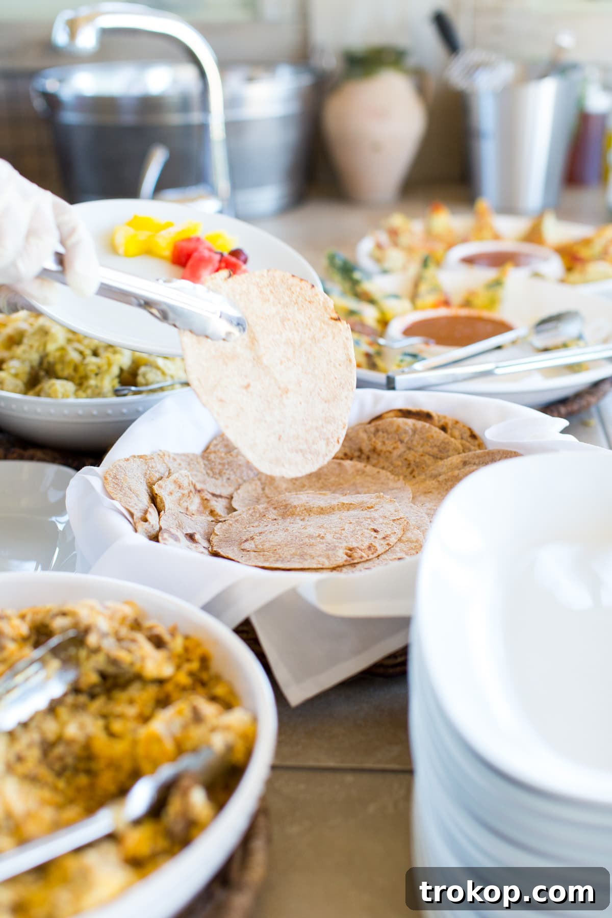 Round Top Blogger Retreat: A Pastel Poolside Brunch by top Houston lifestyle blogger Ashley Rose of Sugar and Cloth showing delicious Tex-Mex catering by Armandos.