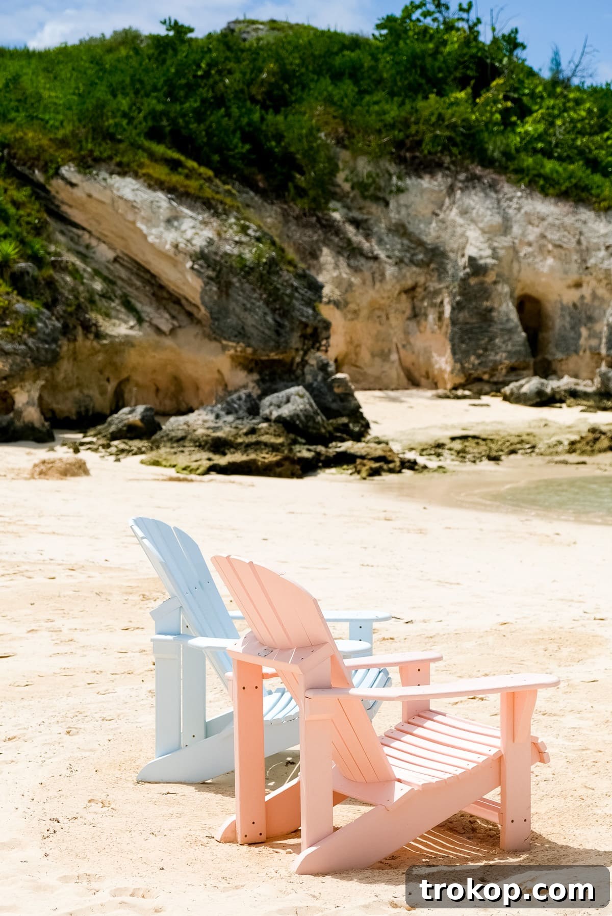 Exploring the picturesque coastline of Bermuda on a moped