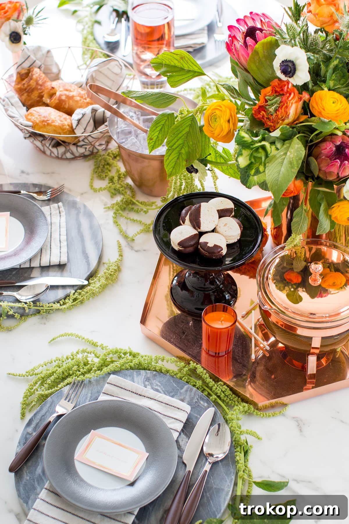 Gothic Glamour: Elevated Halloween Tablescapes 6 A Sophisticated Halloween Dinner Table Setting
