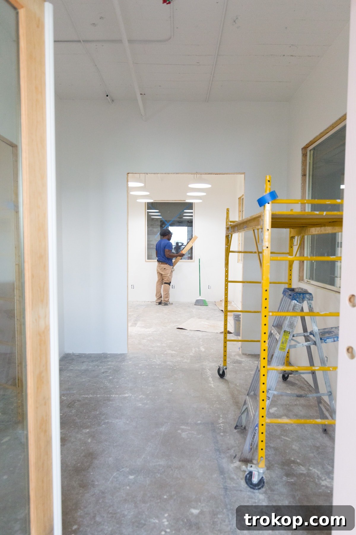 Crafting Our Studio: A Weekly Dose of Progress & Inspiration 4 Studio Reno Trace.png - Interior shot of the studio showcasing the new Milgard windows and natural light.
