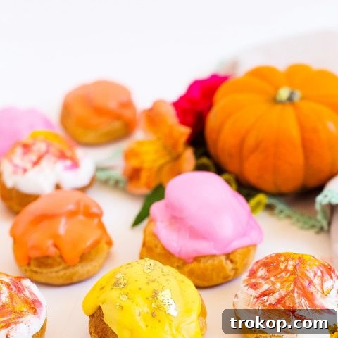 Pumpkin Spice Cream Puffs 14 Pumpkin Pie Cream Puffs by top Houston lifestyle blogger Ashley Rose of Sugar and Cloth