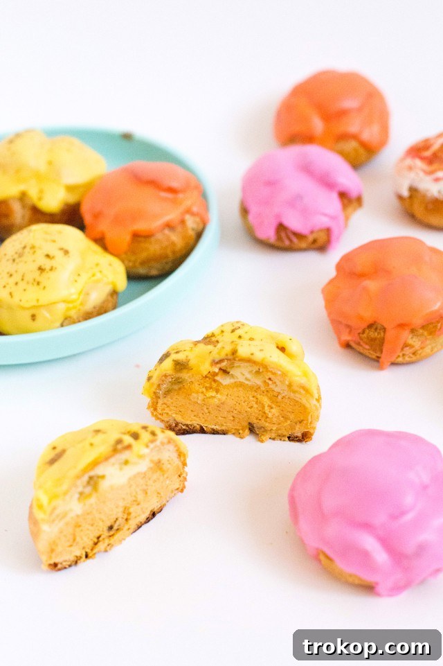 Pumpkin Spice Cream Puffs 4 Close-up of a perfectly baked Pumpkin Cream Puff