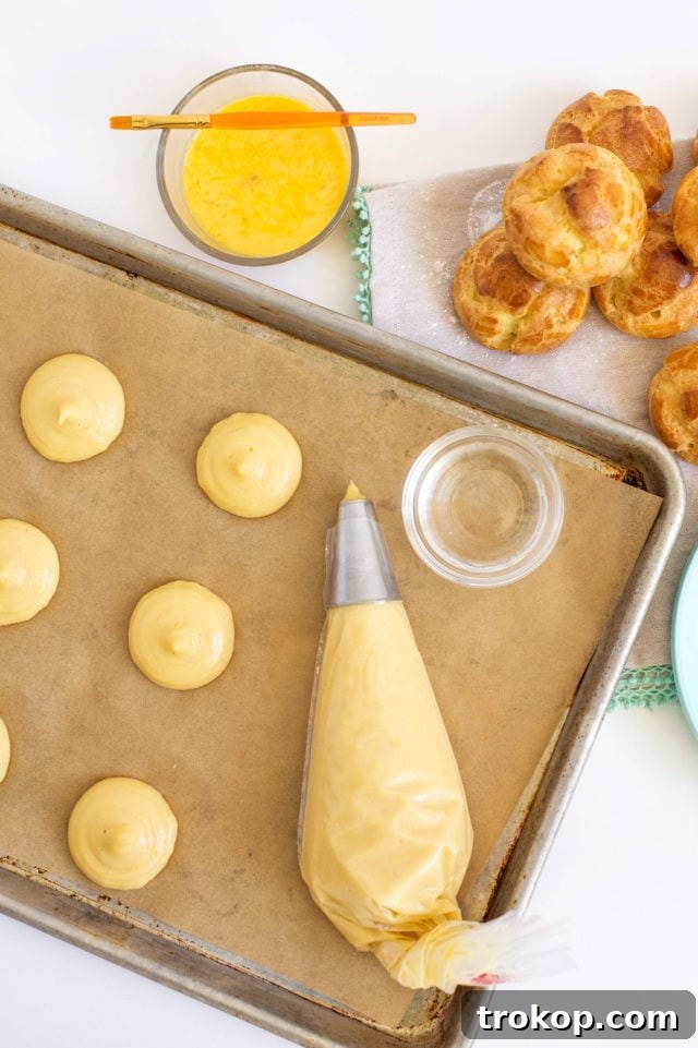 Pumpkin Spice Cream Puffs 6 Ingredients laid out for Pumpkin Pie Cream Puffs recipe