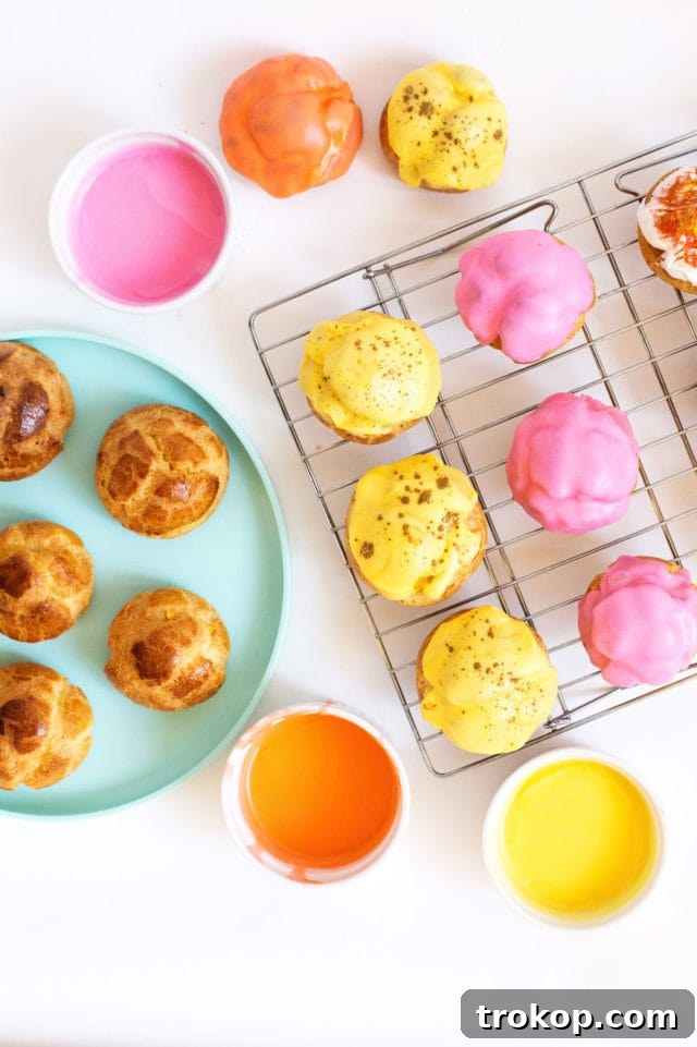 Pumpkin Spice Cream Puffs 10 Pumpkin Pie Cream Puffs with gold luster dust