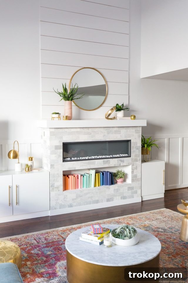 Our Townhouse Living Room Reimagined 11 Dramatic Fireplace Transformation in Townhouse Living Room