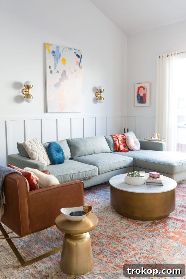 Our Townhouse Living Room Reimagined 4 Cozy Townhouse Living Room Featuring Loloi Rugs & Pillows