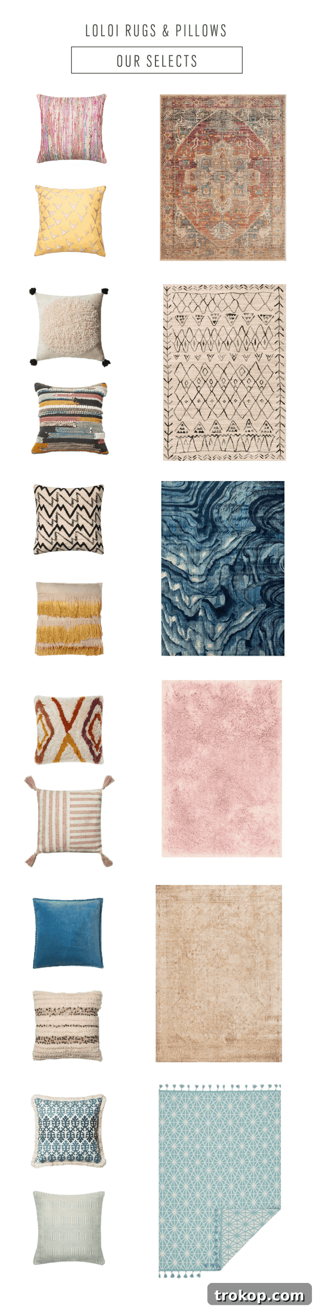 Our favorite Loloi Rugs & Pillows this Fall by top Houston lifestyle blogger Ashley Rose of Sugar & Cloth