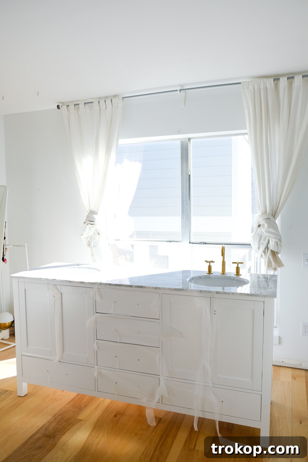 One Room Challenge Week 5 Update: The Master Bathroom is Coming Together by Top Houston lifestyle blogger Ashley Rose of Sugar and Cloth