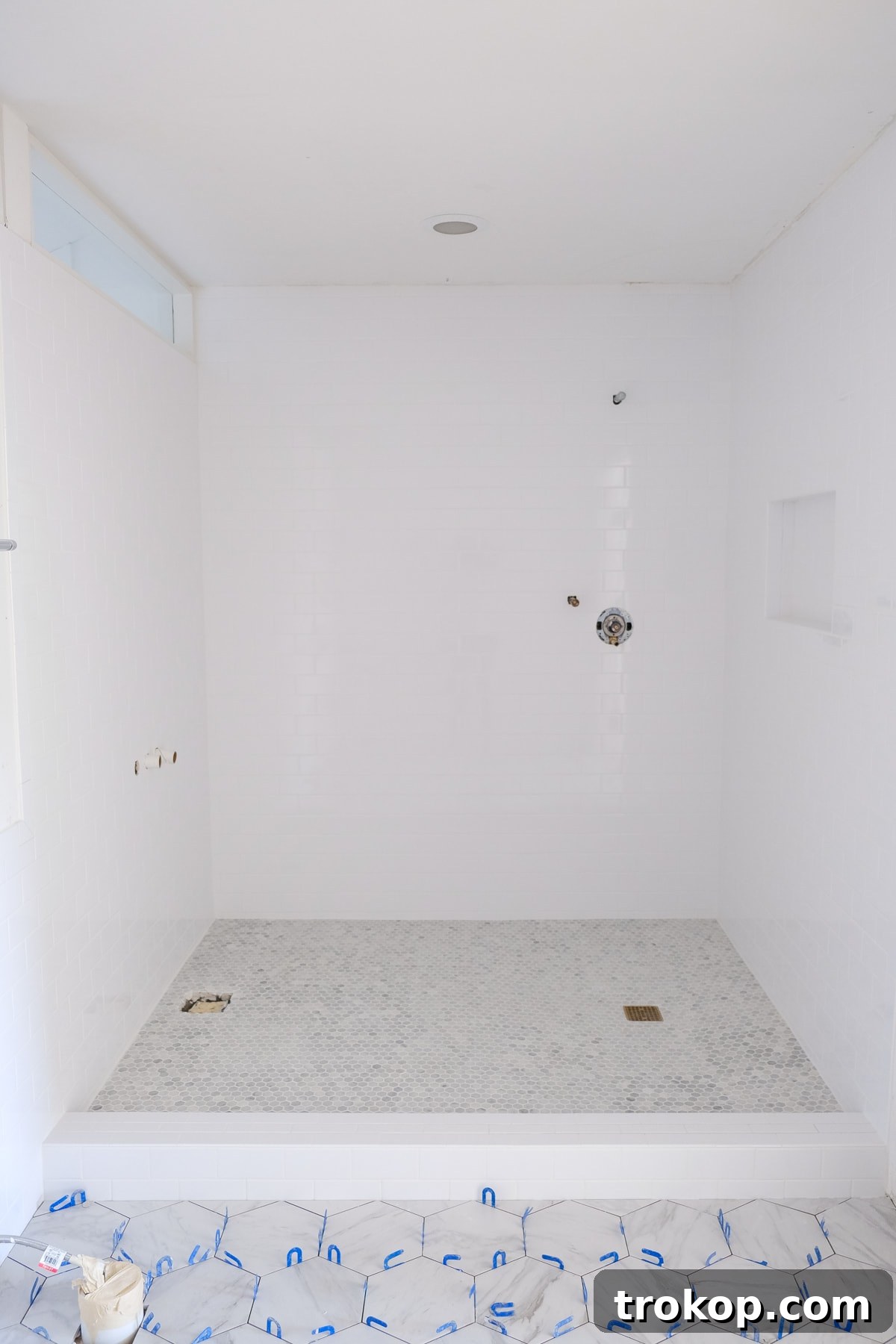 One Room Challenge Week 5 Update: The Master Bathroom is Coming Together by Top Houston lifestyle blogger Ashley Rose of Sugar and Cloth