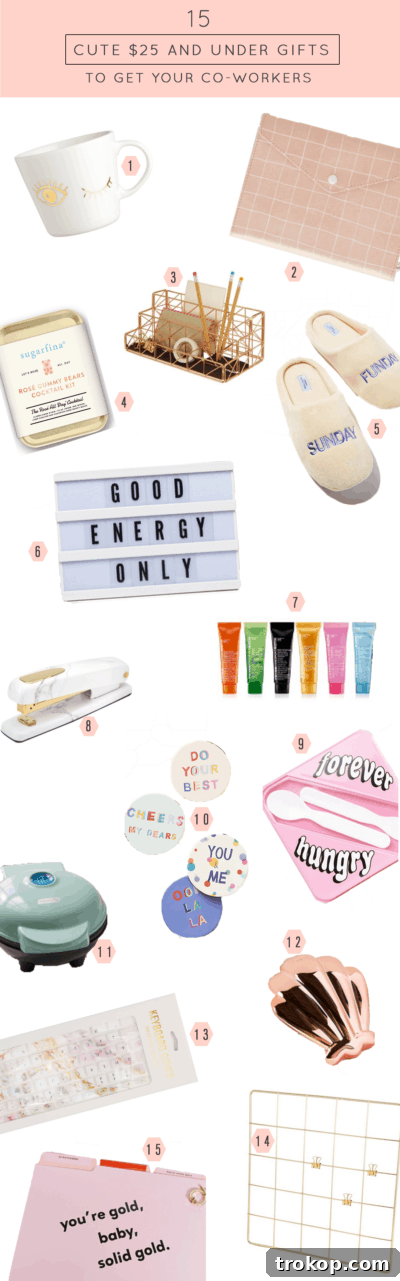 Adorable Office Gifts Under Twenty Five Dollars 2 The cutest gifts $25 and under gifts to get your co-workers by top Houston lifestyle blogger Ashley Rose of Sugar & Cloth