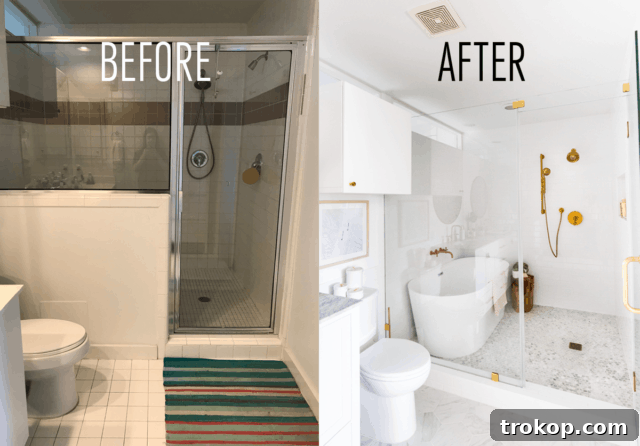 Master Suite Oasis Unveiled 20 Bathroom Transformation with Subway Tile and Marble Accents