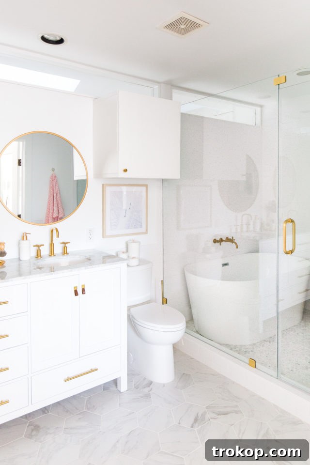 Master Suite Oasis Unveiled 25 Master Bathroom Freestanding Tub with Gold Faucet