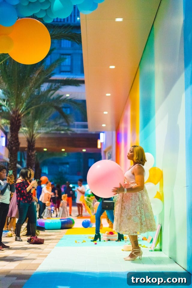 Sugar and Cloth's Colorful New Wall Debut Party Highlights 7 Partygoers Capturing Instagrammable Moments at the Color Wall
