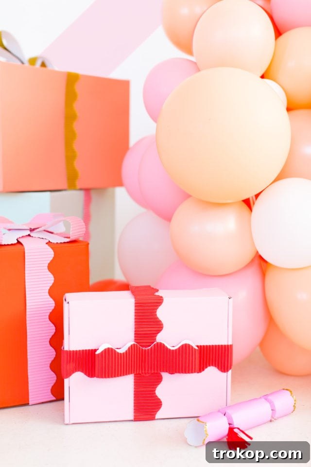 Completed DIY Balloon Christmas Tree with star topper