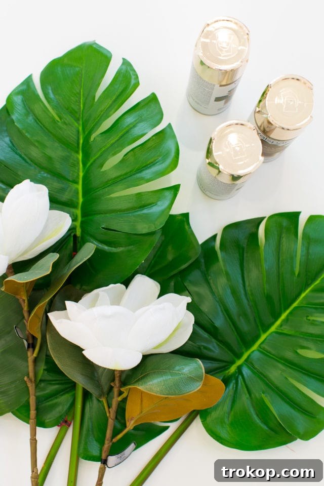 DIY Gold Leaf Photo Backdrop by top Houston Lifestyle blogger Ashley Rose of Sugar and Cloth